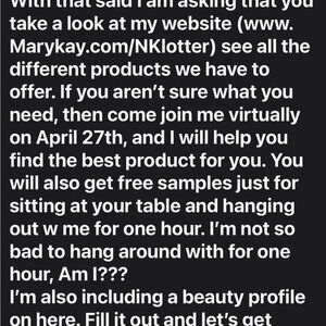 Mary Kay Product Listing